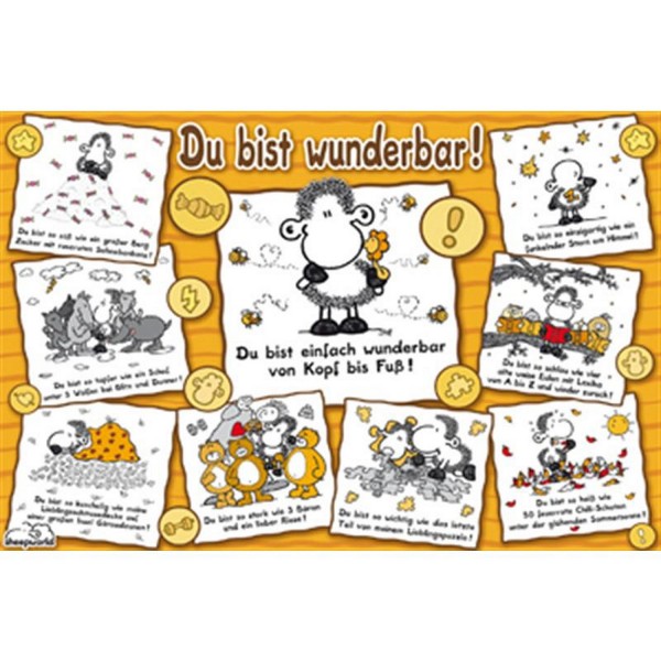 Puzzle 1000 pièces - Sheepworld : Tu es formidable - Ravensburger-15494