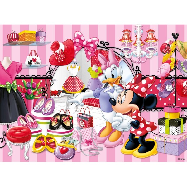Puzzle 150 pièces XXL : Minnie fait son shopping - Ravensburger-10005