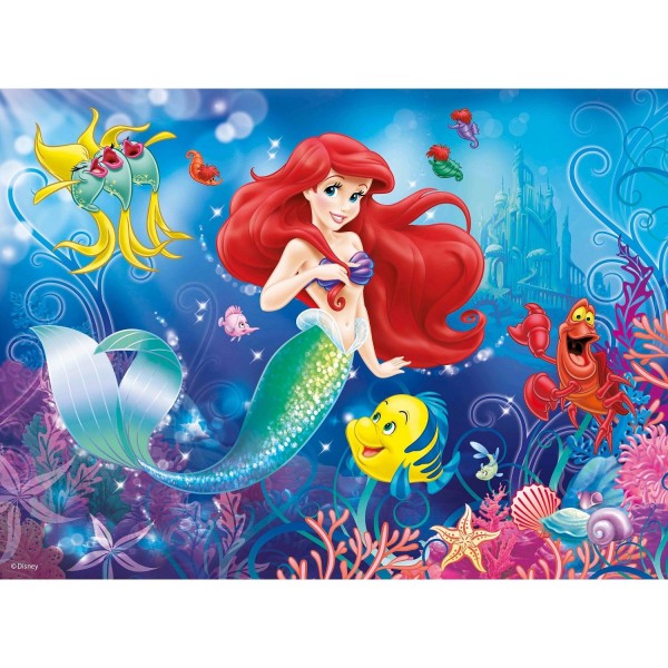 Puzzle 150 pièces XXL : Princesses Disney : Tout le monde aime Ariel - Ravensburger-10003