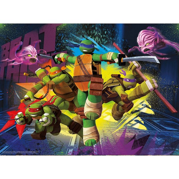 Puzzle 150 pièces XXL : Tortues Ninja : Les tortues en action - Ravensburger-10006