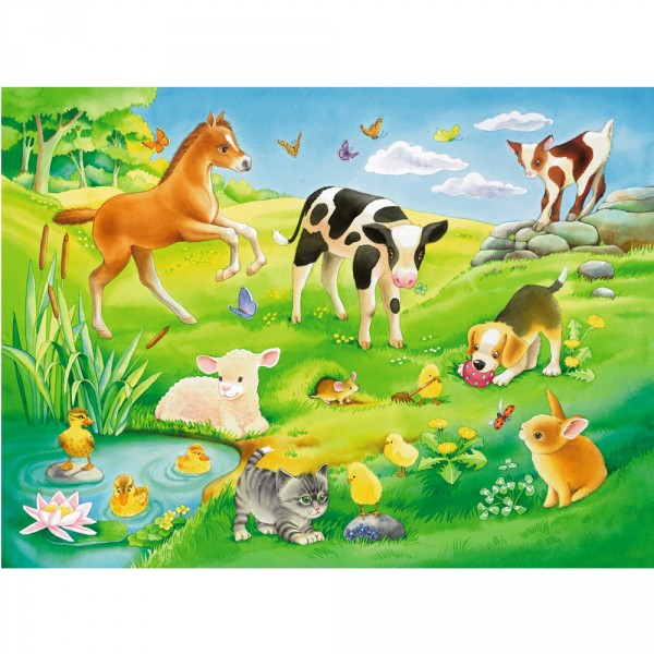 Puzzle 16 pièces : Bébés animaux - Ravensburger-05407