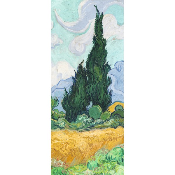 Puzzle 170 pièces panoramique : Champ de blé avec cyprès - Ravensburger-15141