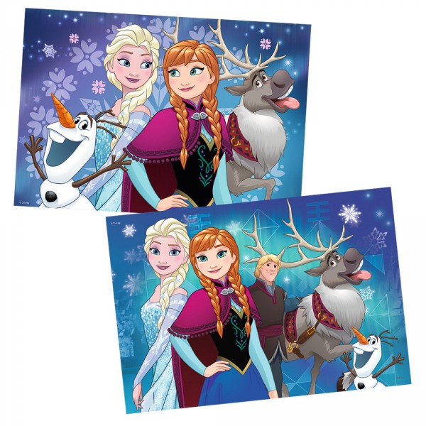 Puzzle 2 x 24 pièces : La Reine des Neiges (Frozen) : Aurores boréales - Ravensburger-09074