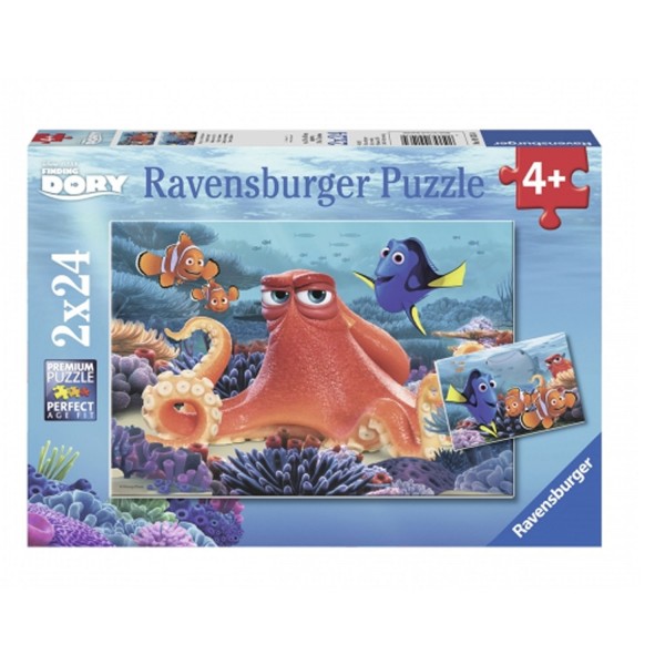 Puzzle 2 x 24 pièces : Le monde de Dory Disney - Ravensburger-09103