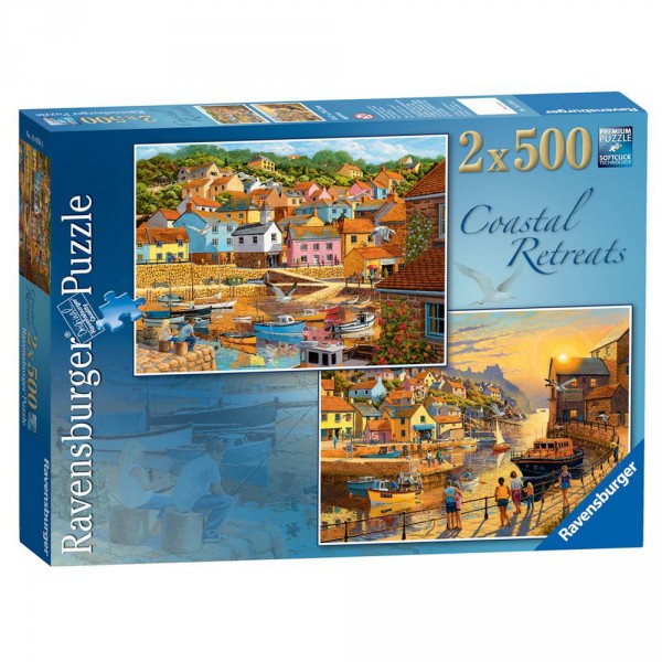 Puzzle 2 x 500 pièces : Au bord de l'eau - Ravensburger-14076