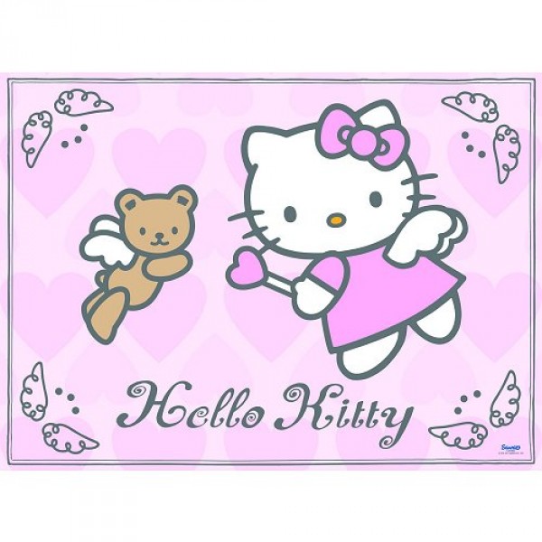 Puzzle 200 pièces XXL - Hello Kitty : Des ailes d'ange - Ravensburger-12683