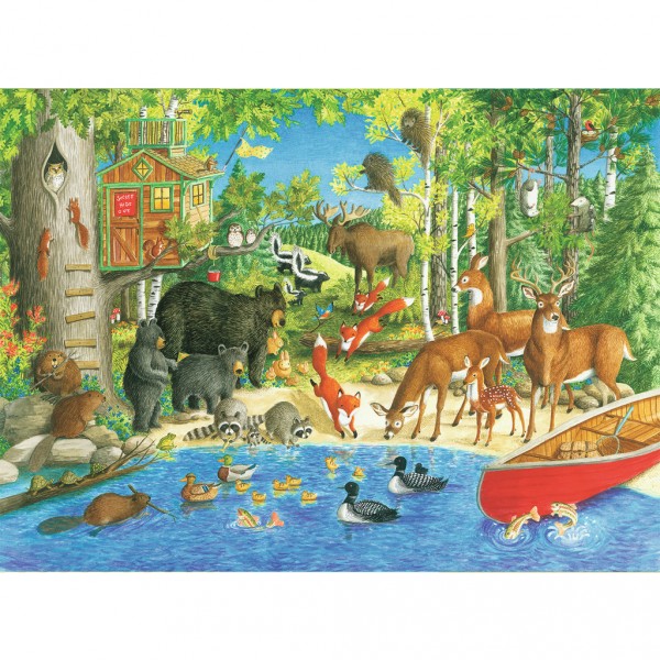 Puzzle 200 pièces XXL : Les amis de la forêt - Ravensburger-12740