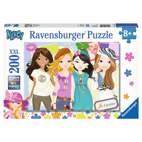 Puzzle 200 pièces XXL : Nancy : Amies fashion - Ravensburger-12754