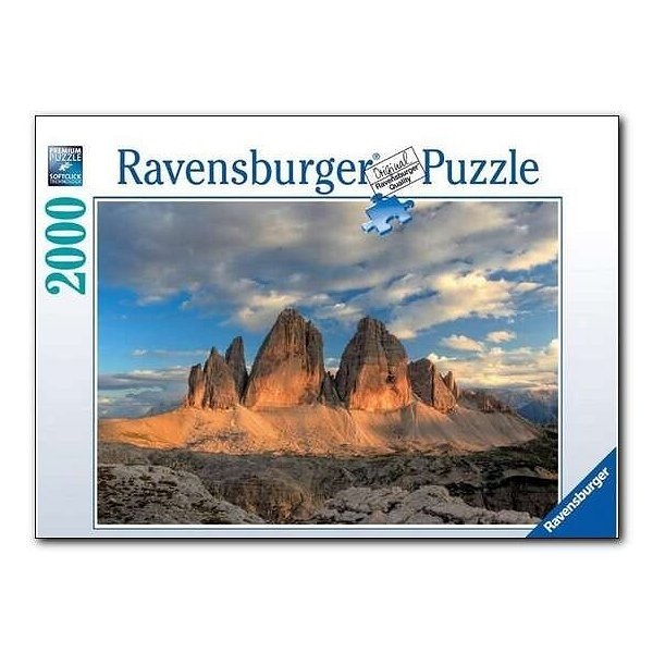 Puzzle 2000 pièces - Les 3 cîmes de Lavaredo, Italie - Ravensburger-16677