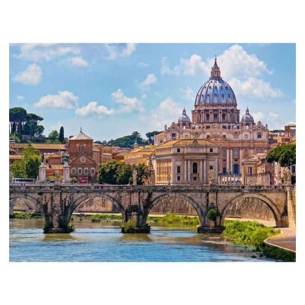 Puzzle 2000 pièces : Le Pont des Anges, Rome - Ravensburger-16686