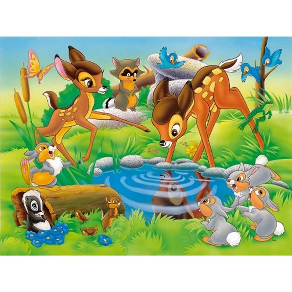 Puzzle 24 pièces géant - Bambi : A la mare - Ravensburger-05355