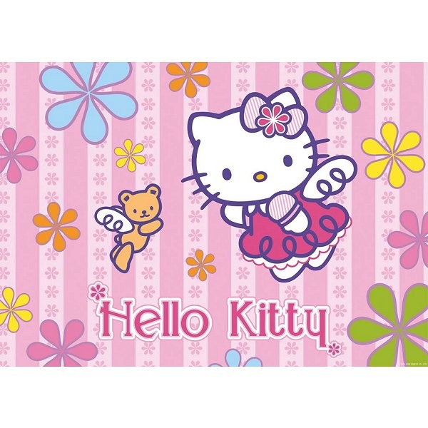 Puzzle 24 pièces géant - Hello Kitty et le petit ours - Ravensburger-05261