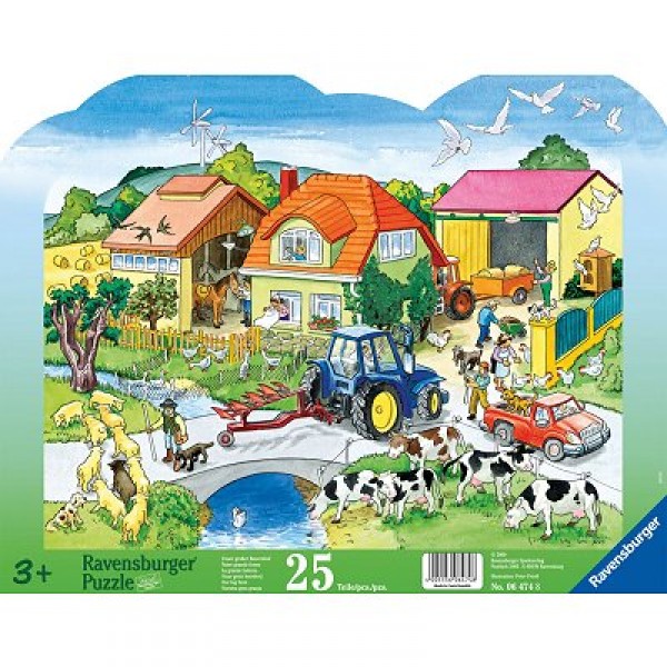 Puzzle 25 pièces - La vie à la ferme - Ravensburger-06474