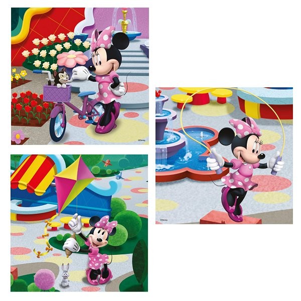 Puzzle 3 x 49 pièces : Mickey : Jolie Minnie Mouse - Ravensburger-09416