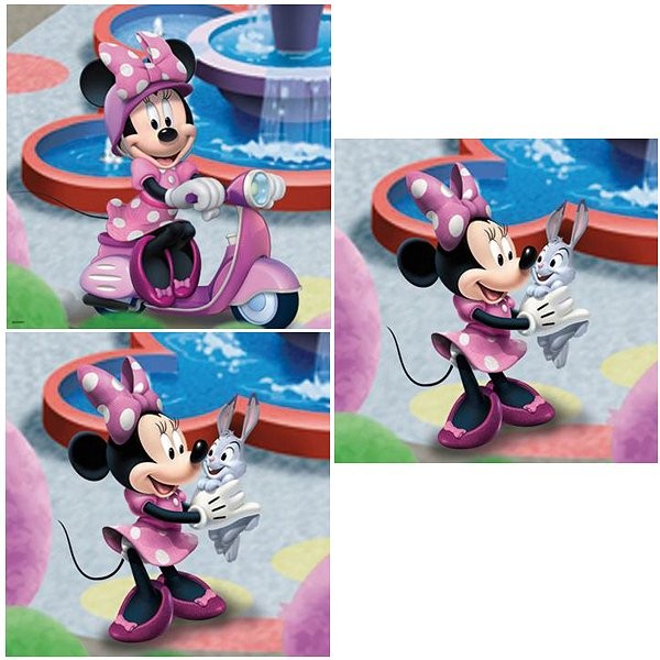 Puzzle 3 x 49 pièces : Mickey : Minnie au parc - Ravensburger-09338