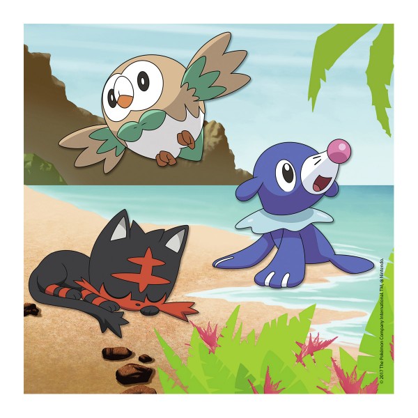 Puzzle 3 x 49 pièces : Pokémon Soleil et Lune - Ravensburger-08019