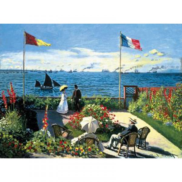 Puzzle 300 pièces - Monet : Terrasse à Sainte-Adresse - Ravensburger-14020