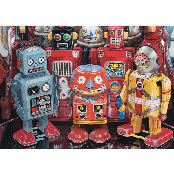 Puzzle 300 pièces : Robots à l'ancienne - Ravensburger-13570