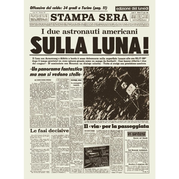 Puzzle 300 pièces : Stampa Sera, juillet 1969 - Ravensburger-13963