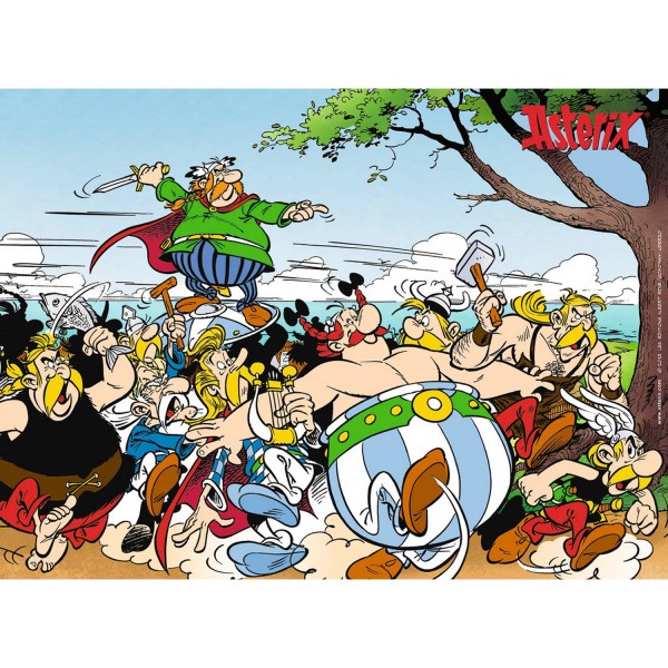 Puzzle 300 pièces XXL : Astérix : Les gaulois à l'attaque - Ravensburger-13098