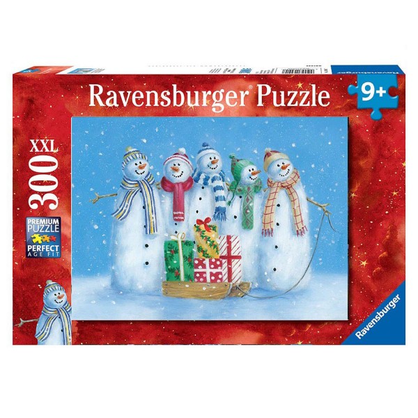 Puzzle 300 pièces XXL : Bonhommes de neige en famille - Ravensburger-13178