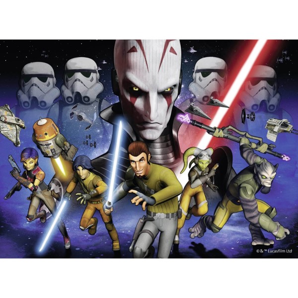 Puzzle 300 pièces XXL : Star Wars Rebels : Lutte pour l'Empire - Ravensburger-13195