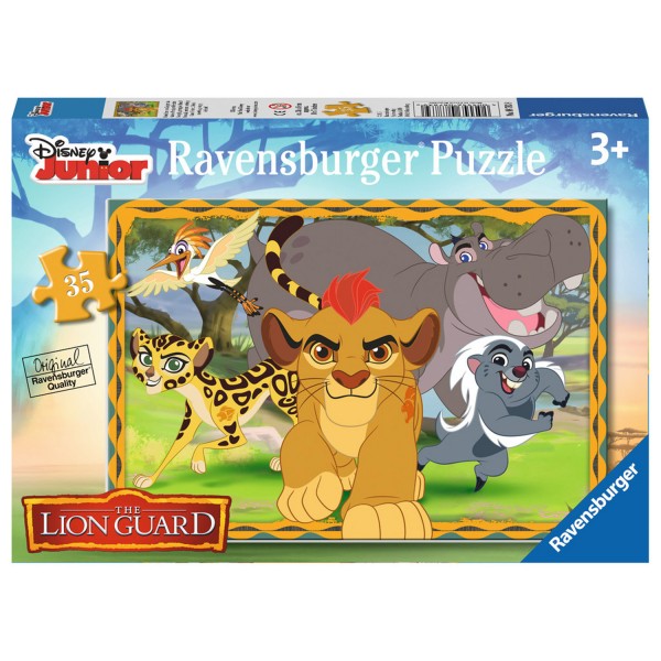 Puzzle 35 pièces : La Garde du Roi Lion : Garder, protéger, défendre - Ravensburger-08783