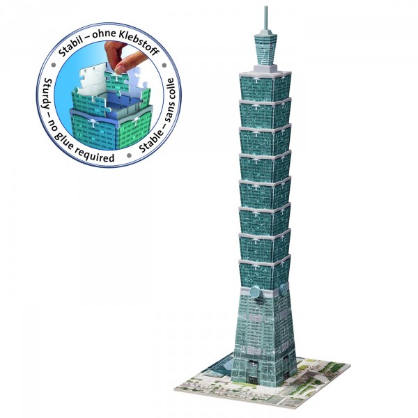 Puzzle 3D : 216 pièces : Taipei 101, Taïwan - Ravensburger-12558
