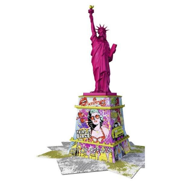 Puzzle 3D 108 pièces : Statue de la Liberté Pop Art - Ravensburger-12597