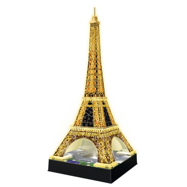 216 Teile 3D-Puzzle: Der Eiffelturm bei Nacht - Ravensburger-12579
