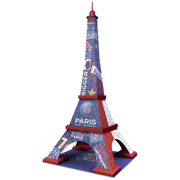 Puzzle 3D 216 pièces : Tour Eiffel PSG - Ravensburger-12560