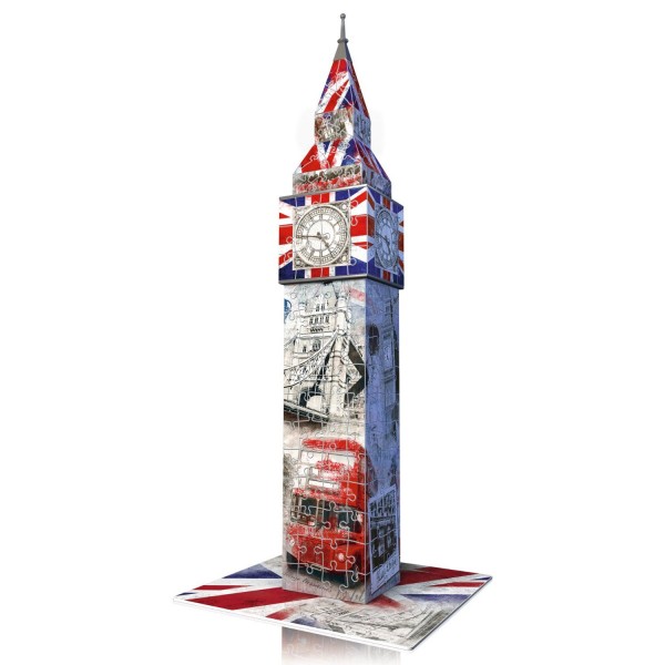 Puzzle 3D Architecture 216 pièces : Big Ben Flag - Ravensburger-12582