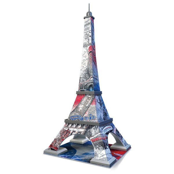 Puzzle 3D Architecture 216 pièces : Tour Eiffel Flag - Ravensburger-12580
