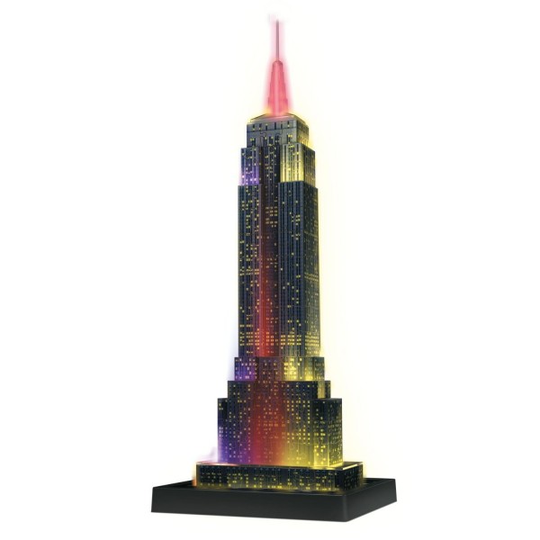Puzzle 3D Night Edition : Empire State Building - Ravensburger-12566