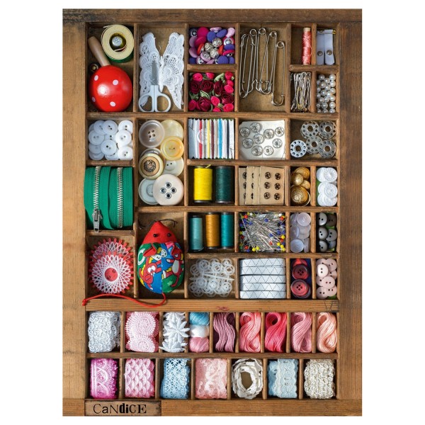 Puzzle 500 pièces : La boîte à couture - Ravensburger-14352