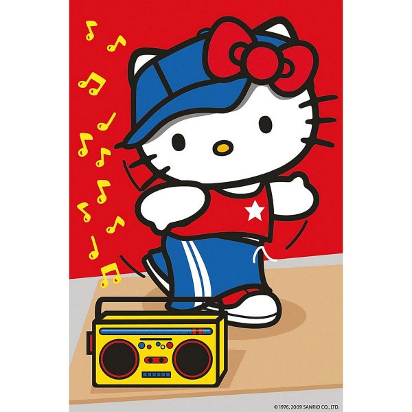 Puzzle 54 pièces : Mini puzzle Hello Kitty : En avant la musique - Ravensburger-09451-1