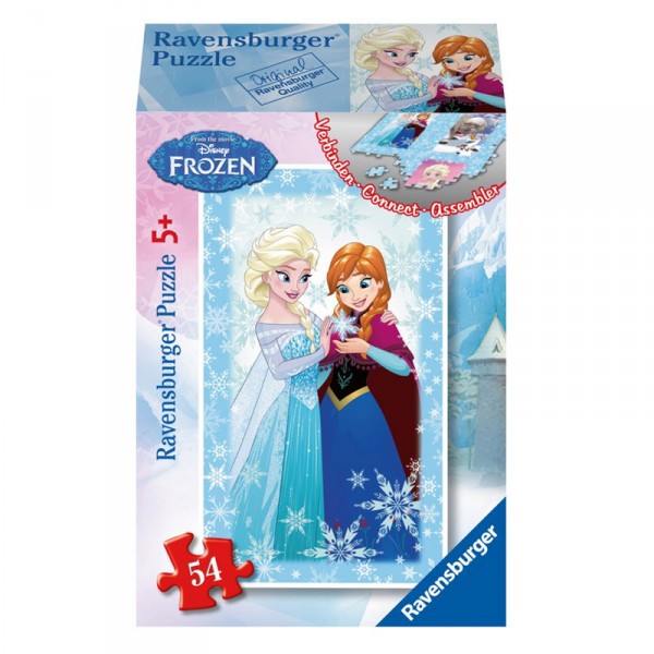 Puzzle 54 pièces : Mini puzzle La Reine des Neiges (Frozen) : Anna et Elsa - Ravensburger-09455-4