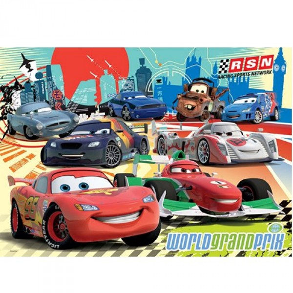 Puzzle 60 pièces géant - Cars 2 : World grand prix - Ravensburger-05298