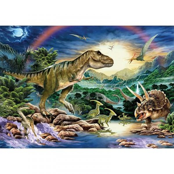 Puzzle 60 pièces - A l'heure des dinosaures - Ravensburger-09528