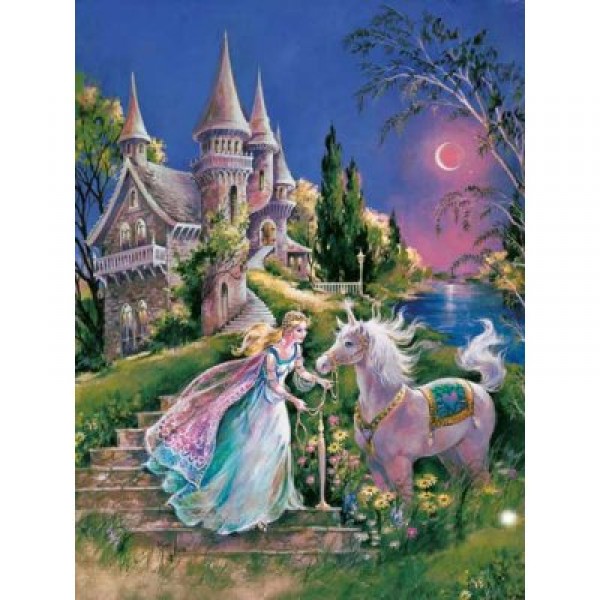 Puzzle 60 pièces - La princesse et la licorne - Ravensburger-09539
