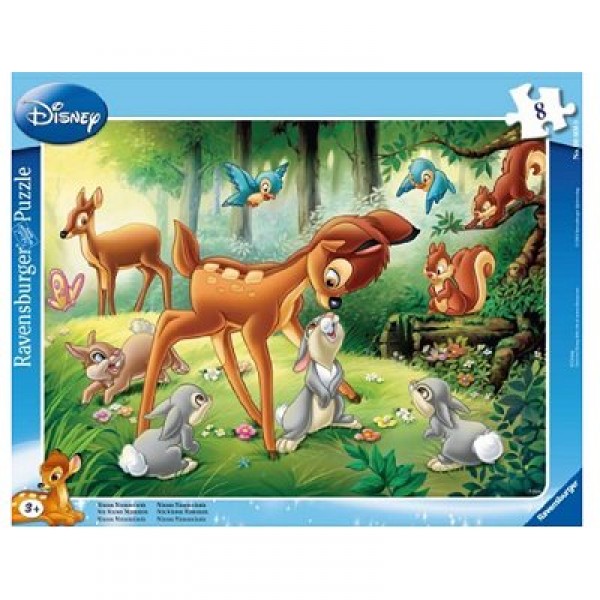 Puzzle cadre - 8 pièces : Bambi - Ravensburger-06003