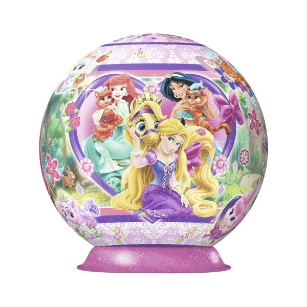 Puzzle Ball 3D 108 pièces : Princesses Disney : Palace Pets - Ravensburger-12261