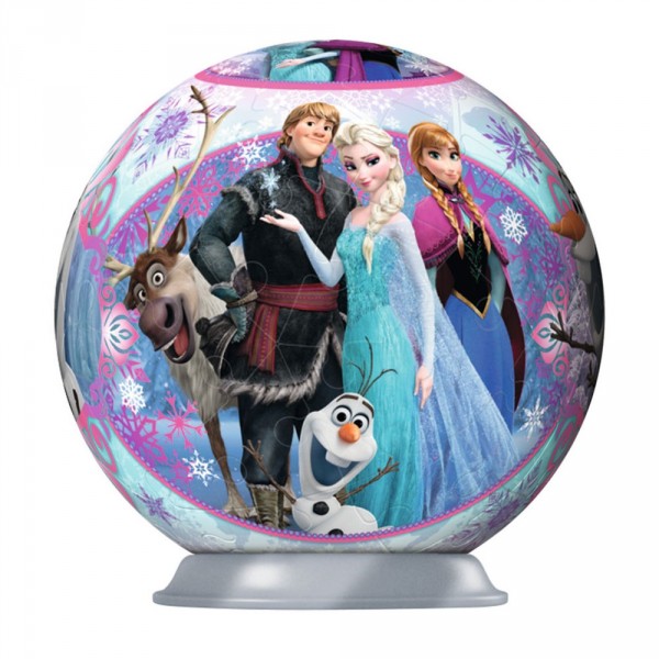 Puzzle Ball 3D 54 pièces : La Reine des Neiges (Frozen) : Les personnages principaux - Ravensburger-77681
