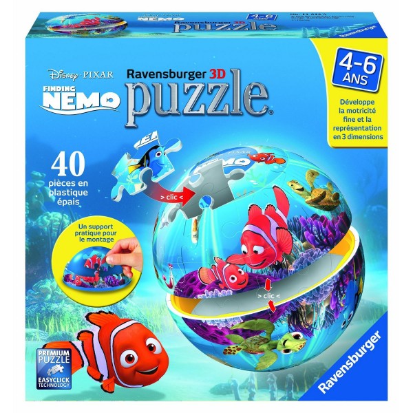 Puzzle ball 40 pièces : Le monde de Némo - Ravensburger-11812