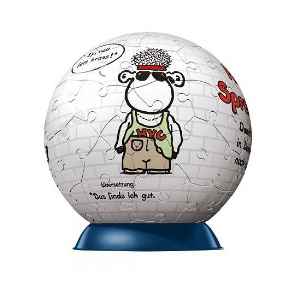 Puzzle Ball 60 pièces - Pupsegal - Sheepworld : Rappeur - Ravensburger-09704-4