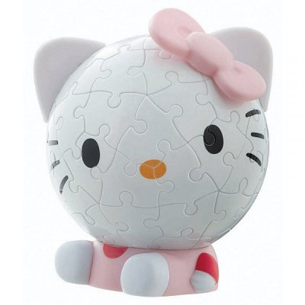 Puzzle ball 60 pièces - Hello Kitty : Jolie tête - Ravensburger-11416