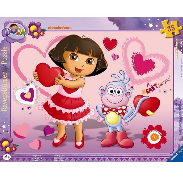 Puzzle cadre : 35 pièces : Adorable Dora - Ravensburger-06611