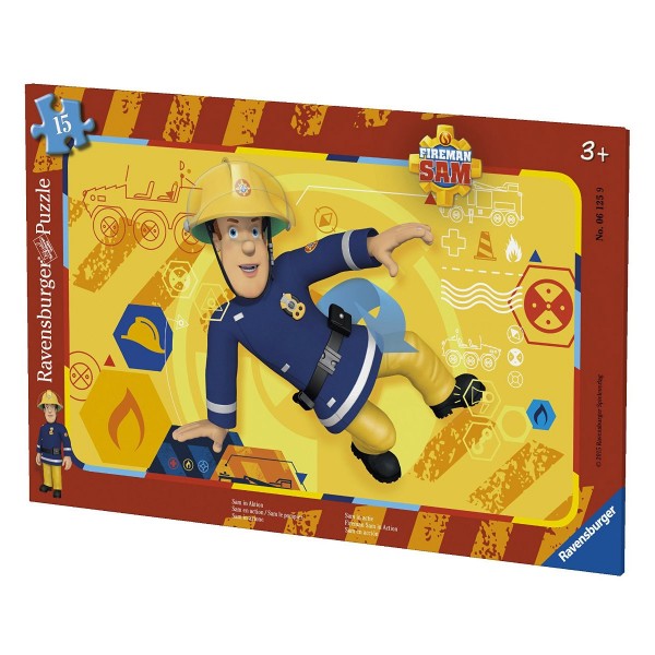 Puzzle cadre 15 pièces : Sam le pompier - Ravensburger-06125