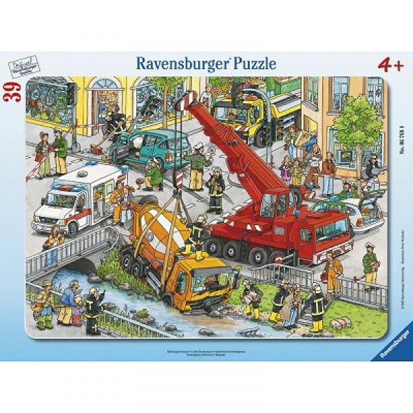 Puzzle cadre - 39 pièces : Unité de secours - Ravensburger-06768-A
