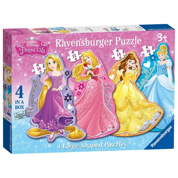 Puzzle évolutif 10 à 16 pièces : Personnages : Princesses Disney - Ravensburger-07398